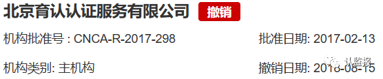 54家iso認證機構被撤銷《認證機構批準書》