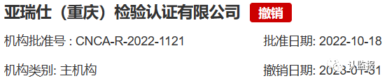 54家iso認證機構(gòu)被撤銷《認證機構(gòu)批準(zhǔn)書》