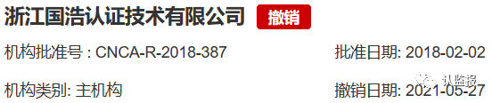 54家iso認證機構被撤銷《認證機構批準書》