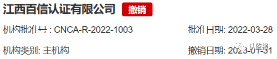 54家iso認證機構(gòu)被撤銷《認證機構(gòu)批準(zhǔn)書》