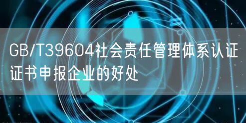 GB/T39604社會責(zé)任管理體系認(rèn)證證書申報企業(yè)的好處(10)