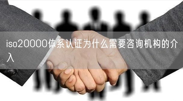 iso20000體系認證為什么需要咨詢機構(gòu)的介入(5)