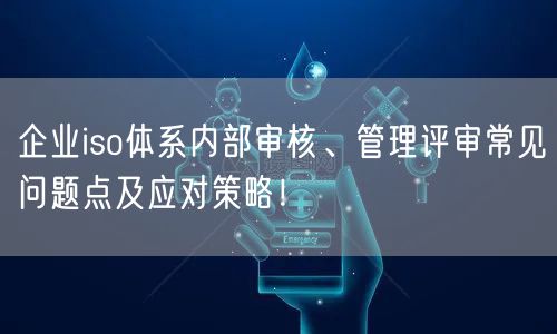 企業(yè)iso體系內(nèi)部審核、管理評審常見問題點及應對策略！(13)